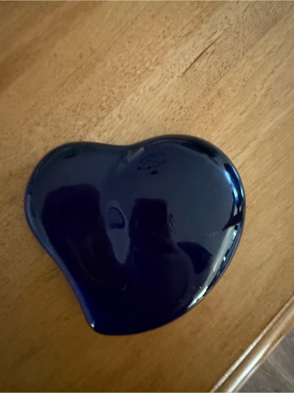 Tiffany & Co. Cobalt Blue Heart Trinket Dish